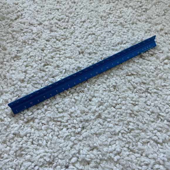 12" Aluminum Architect Scale Ruler - Picture 4 of 4